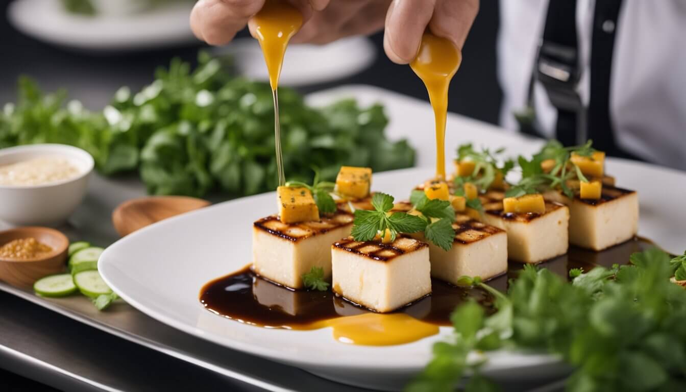 Tofu Grelhado com Molho de Mostarda e Melado