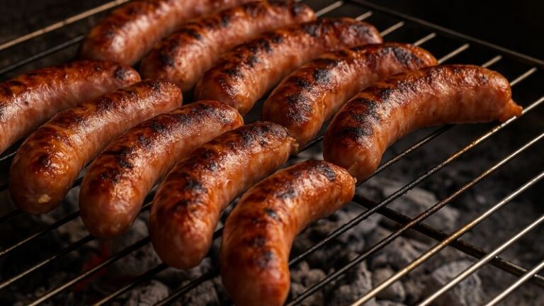 Linguiça Toscana na Churrasqueira