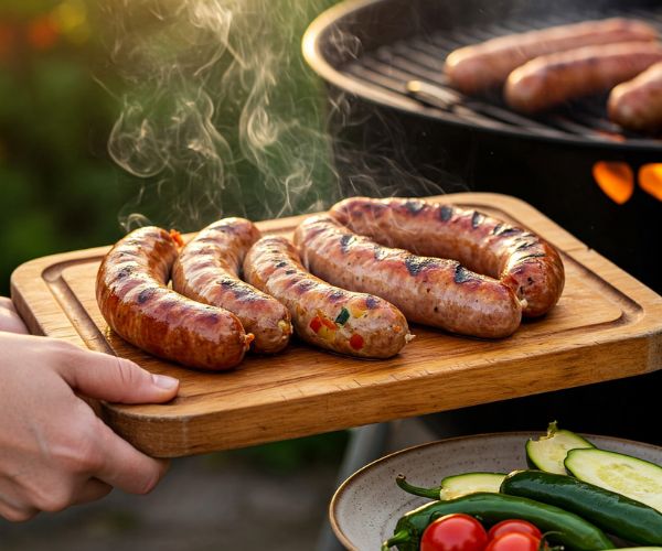 linguica toscana com legumes Linguiça toscana com legumes