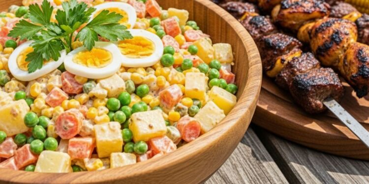 Salada de Maionese para Churrasco