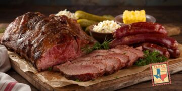 Churrasco Texano com brisket, costela e linguiças defumadas