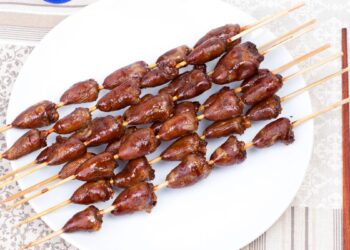 Coração de Frango no Espeto