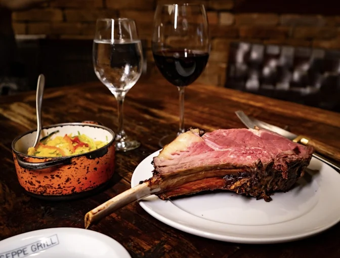 Prato de carne no Giuseppe Grill