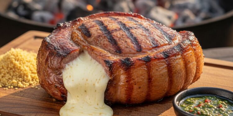 Picanha Invertida Recheada com Queijo Coalho