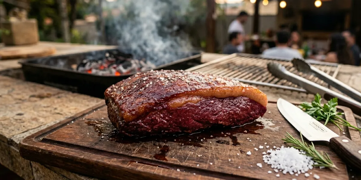 picanha descansando antes do corte